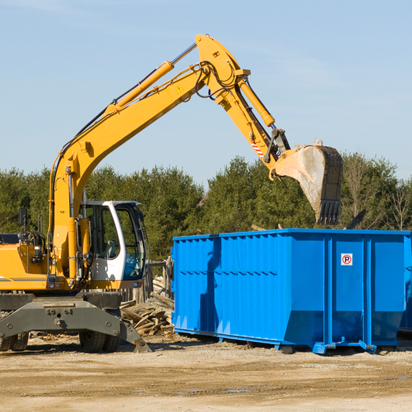 what size residential dumpster rentals are available in Washington TX